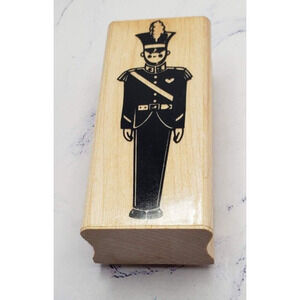 Soldier Boy Posh Impressions Toy Soldier Wood Mounted Rubber Stamp Z175